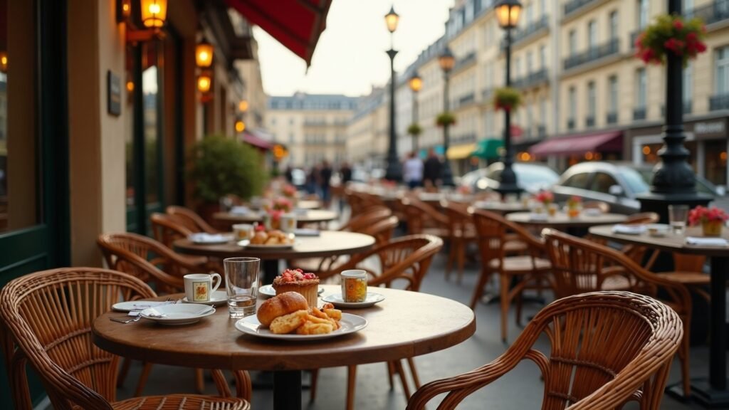 Parisian café terrace, Paris food guide