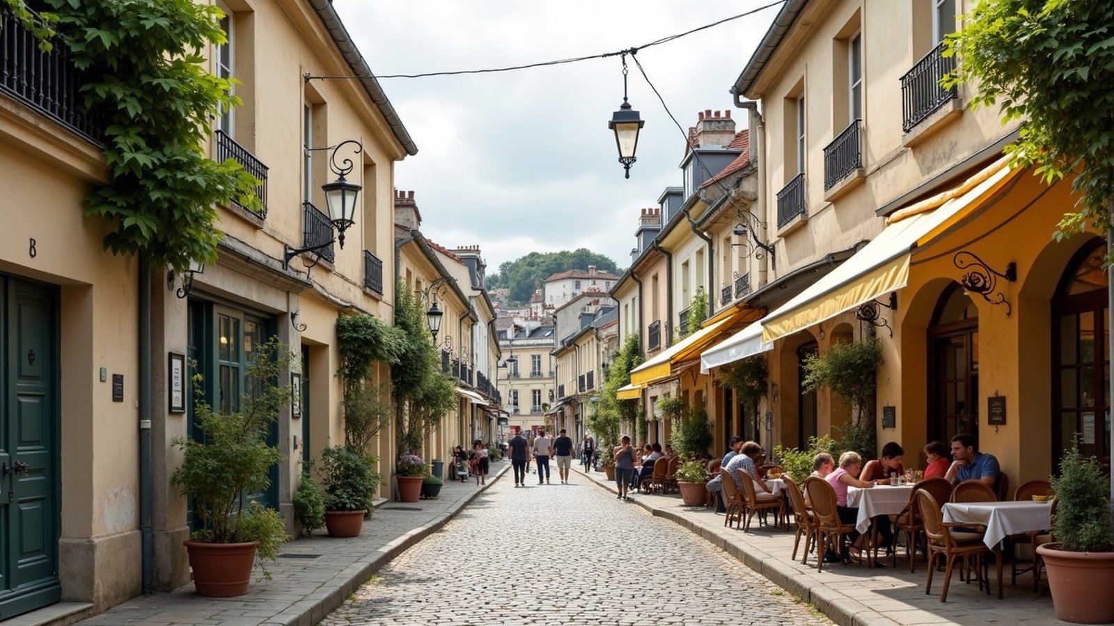 The Clos Montmartre vineyard on the slopes of Montmartre, Paris