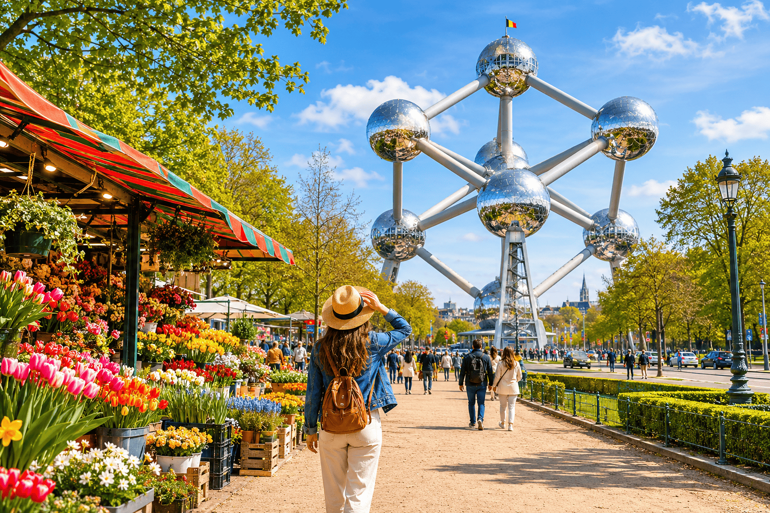 Atomium and flexible Brussels sightseeing for day three of the itinerary