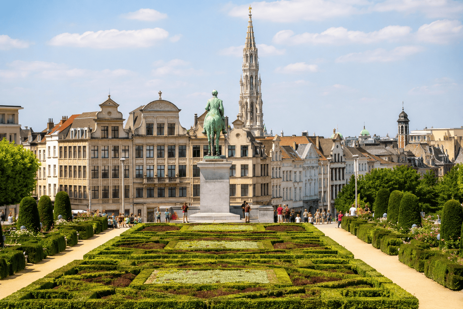 Brussels park and cultural district for day two of a 3 days in Brussels itinerary