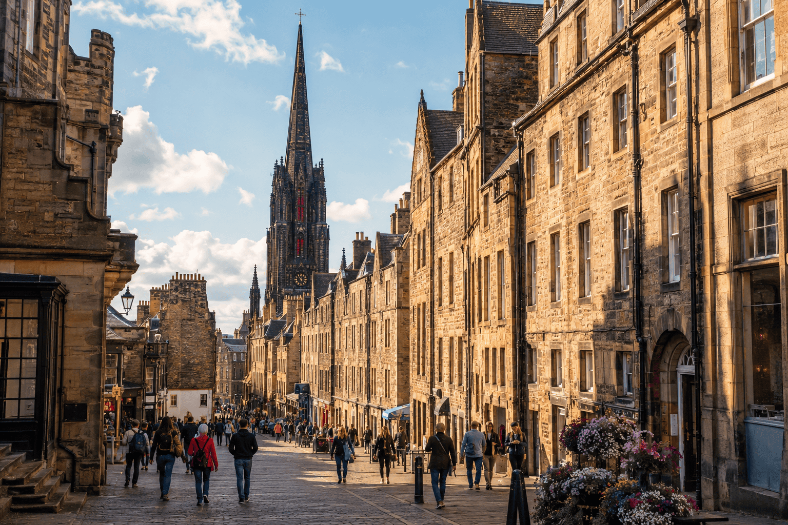 Old Town and Royal Mile route for 3 days in Edinburgh