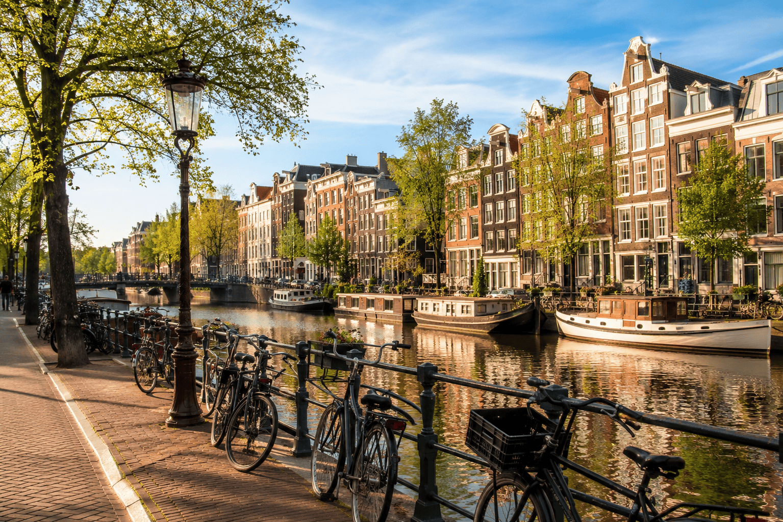 Canal view with bicycles in Amsterdam for a 5 days in Amsterdam itinerary