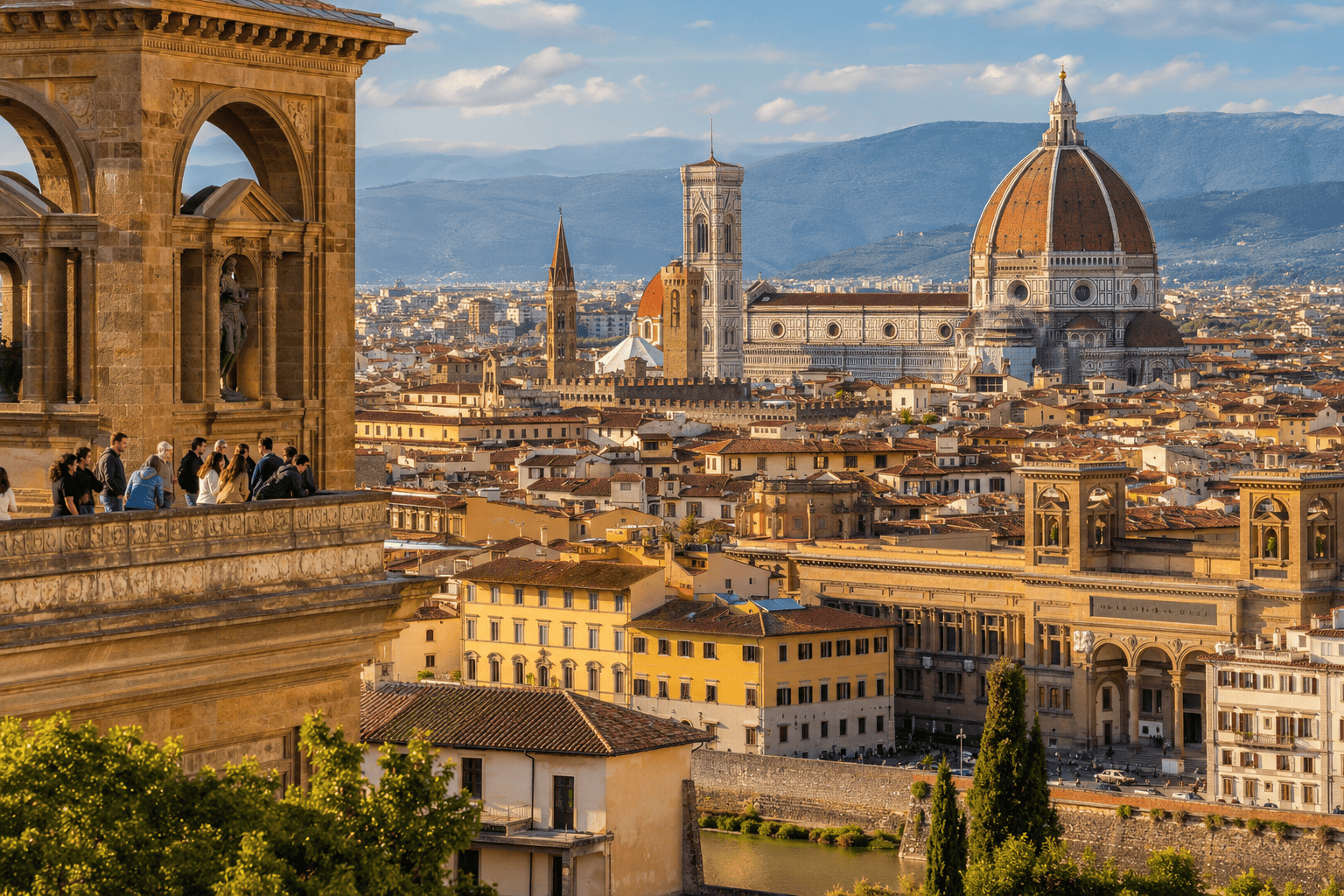 Florence cityscape with historic landmarks