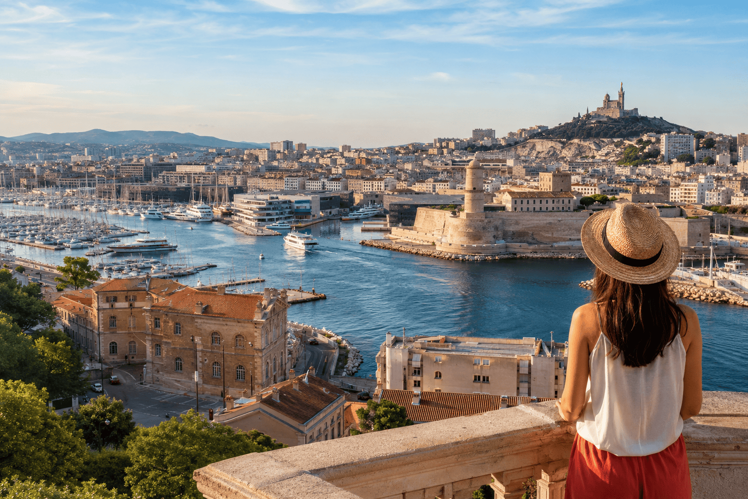 Marseille harbor and cityscape for first-time visitors