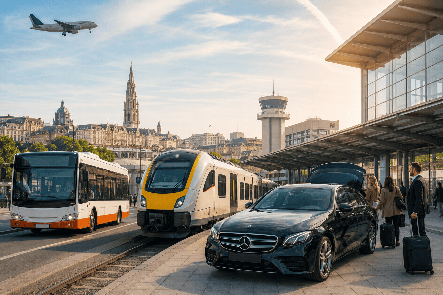 Brussels Airport to city transfer options guide