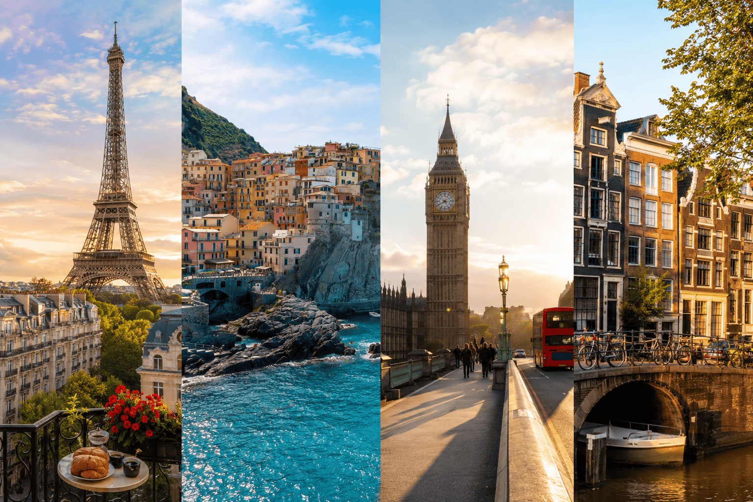 City comparisons for first-time Europe travel guides