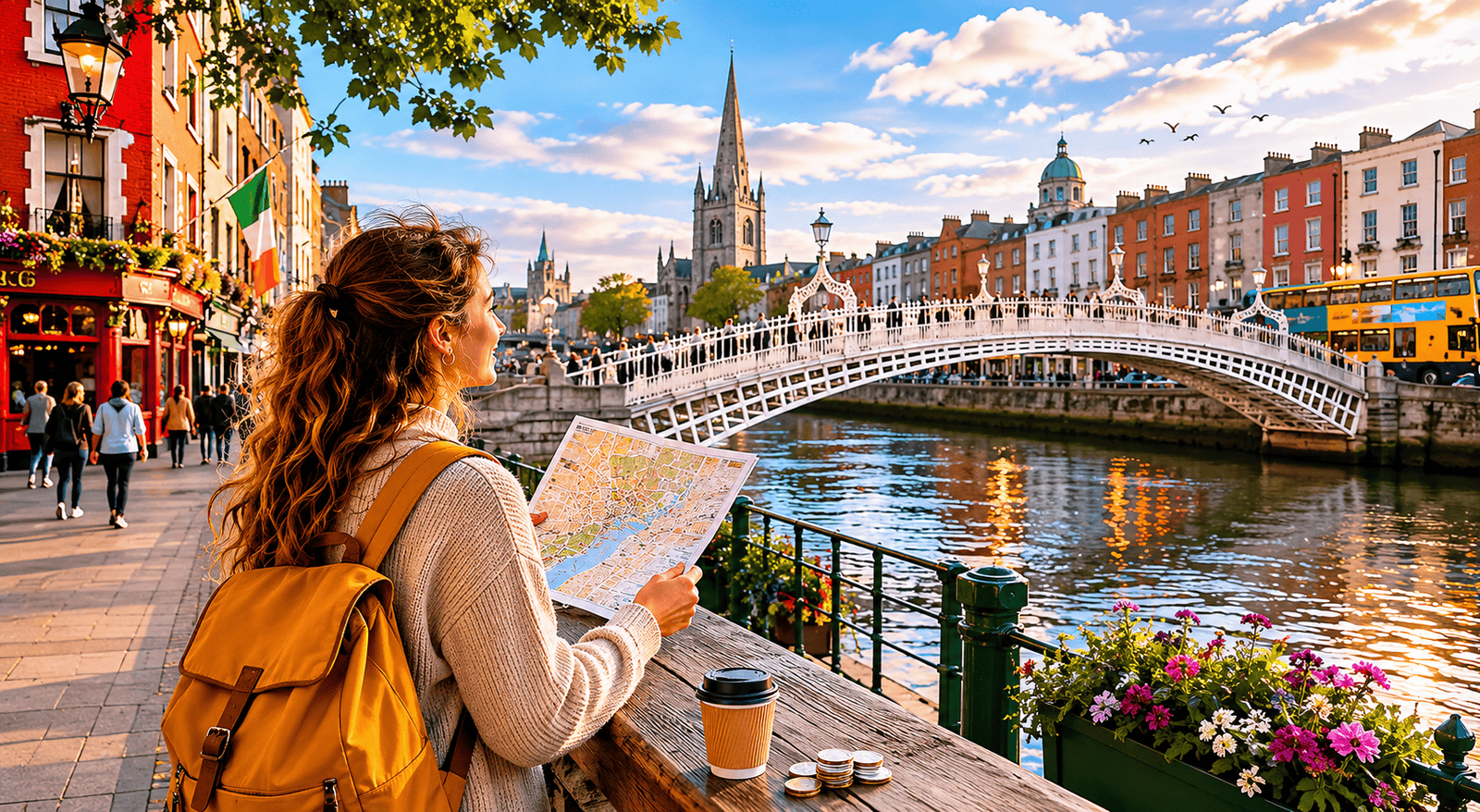 Exploring Dublin riverside streets on a budget