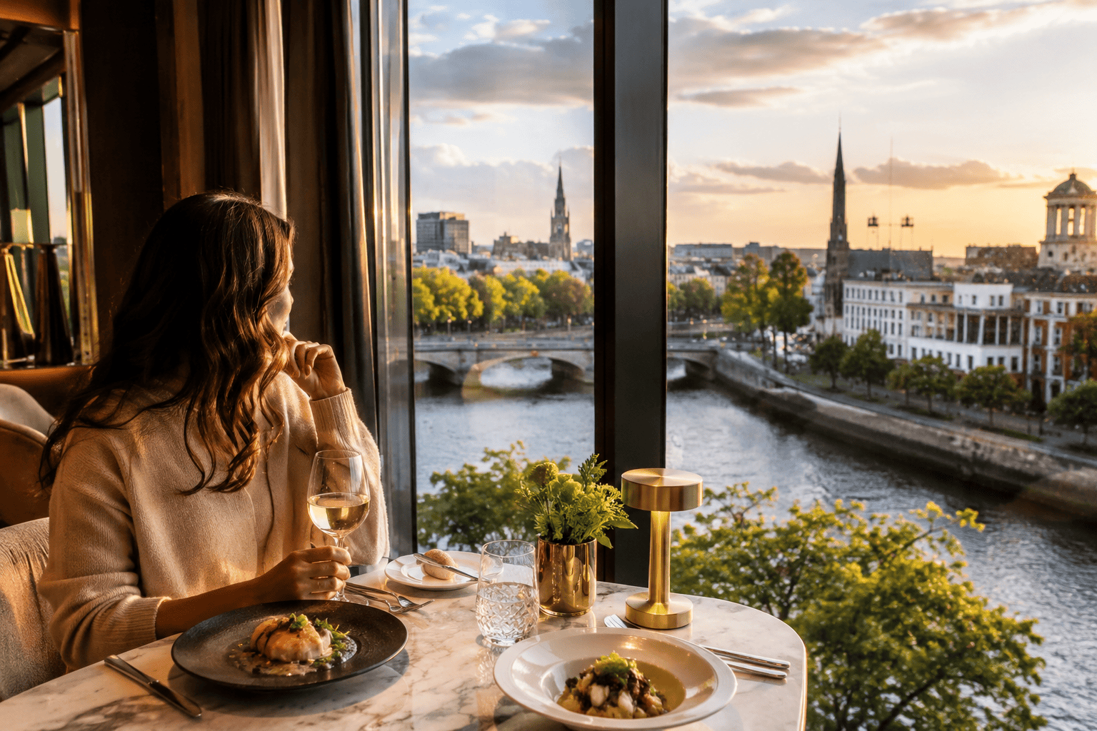 Dining experience in Dublin city center