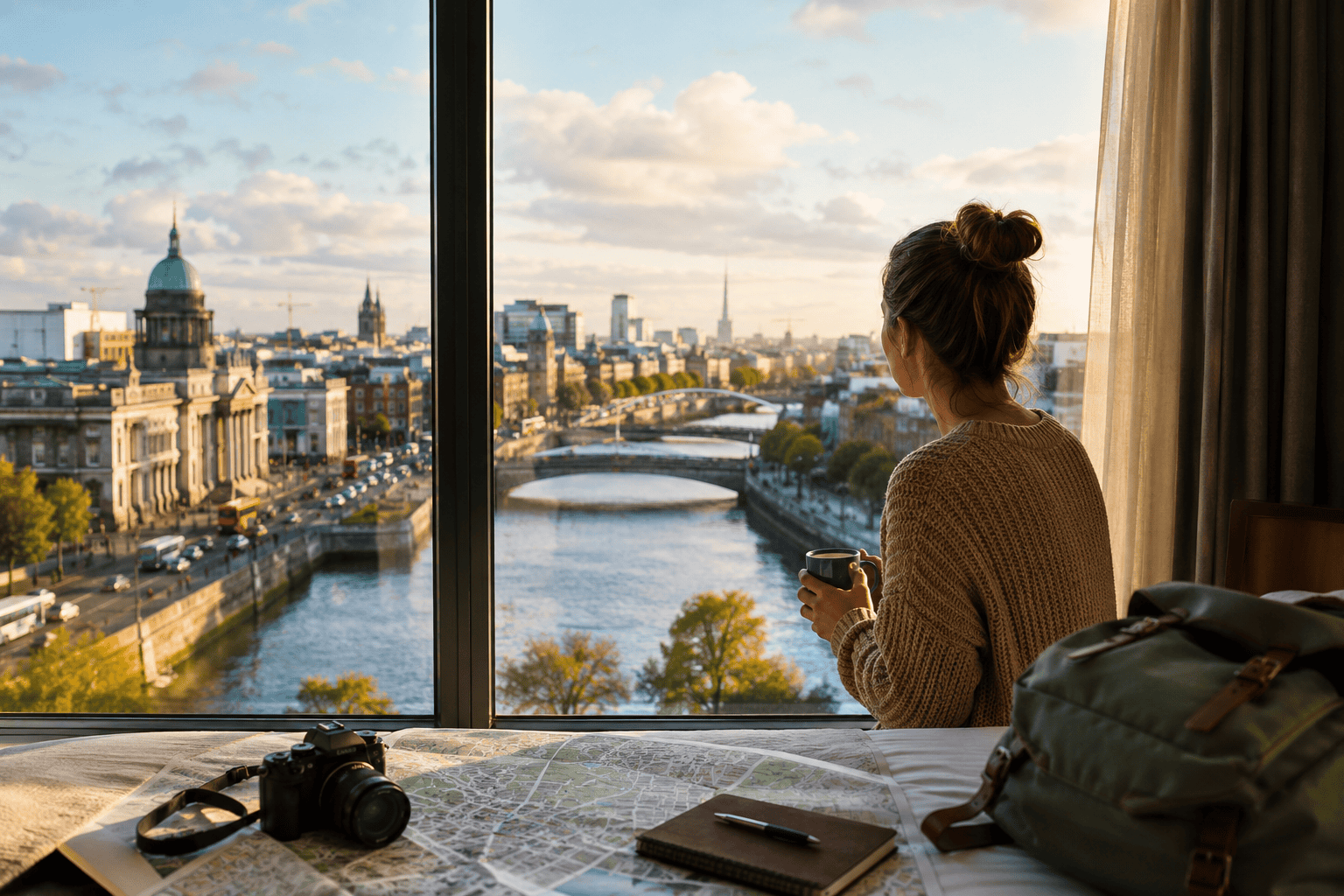 Dublin travel guide hotel base near the river for first-time visitors