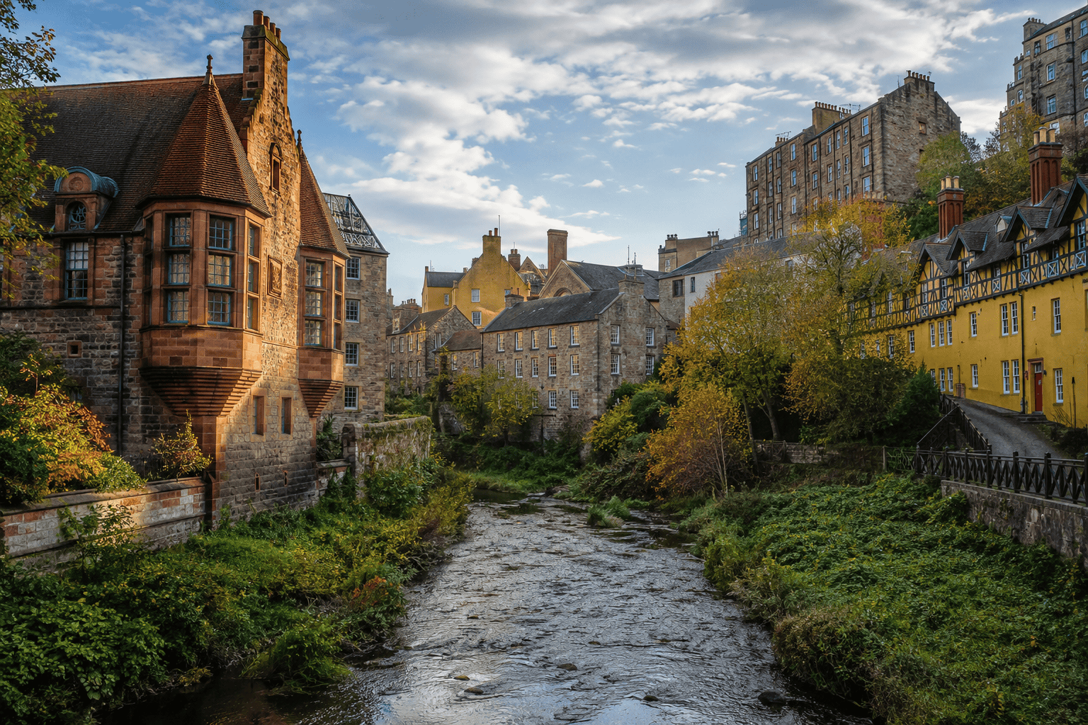 Dean Village and Stockbridge option for a 3 day Edinburgh itinerary