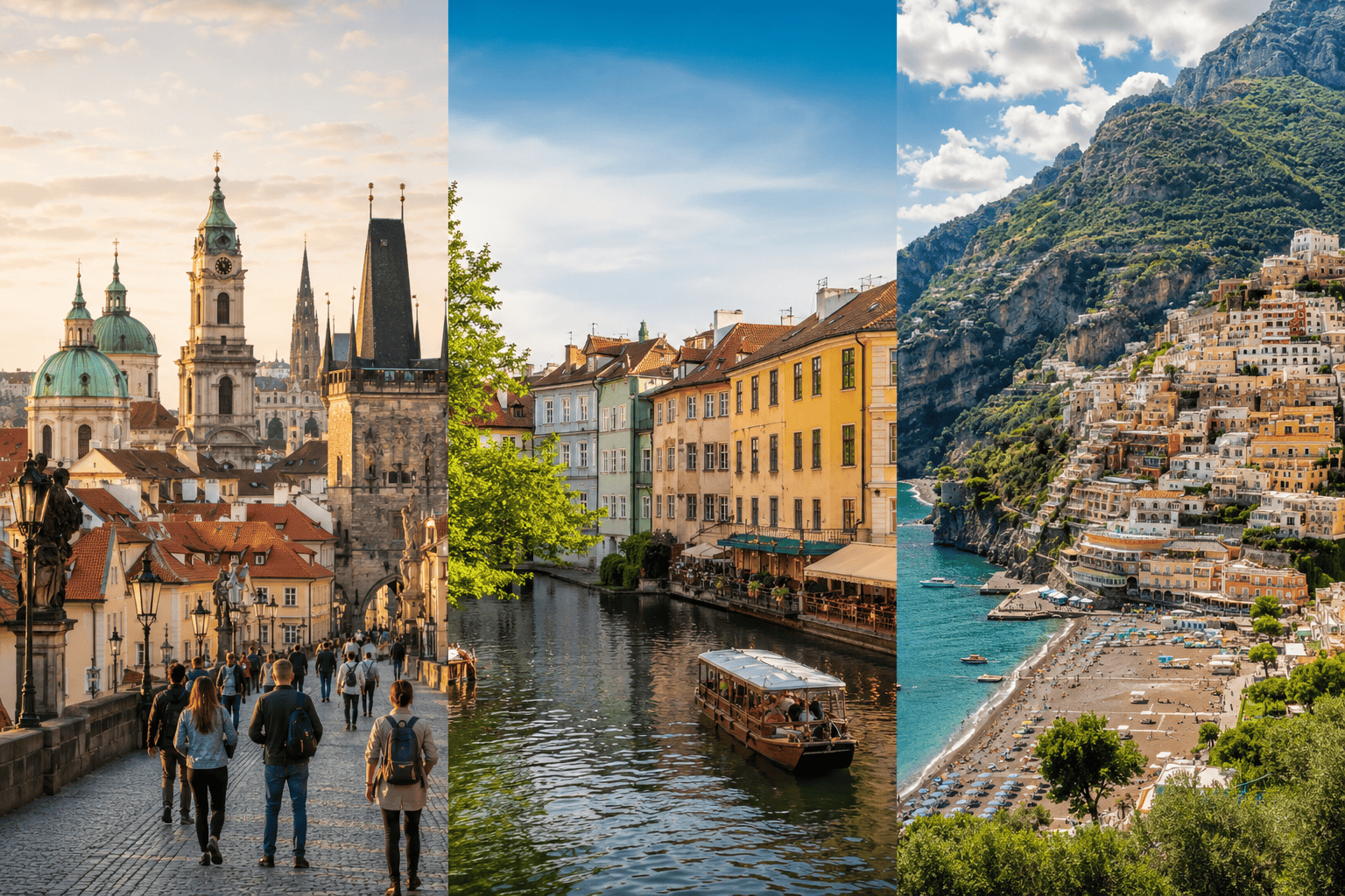 Europe budget travel destinations grouped by cost tier