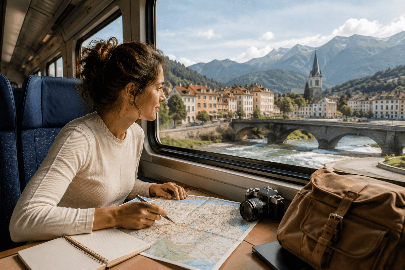 Travel planning for a multi-city European rail trip