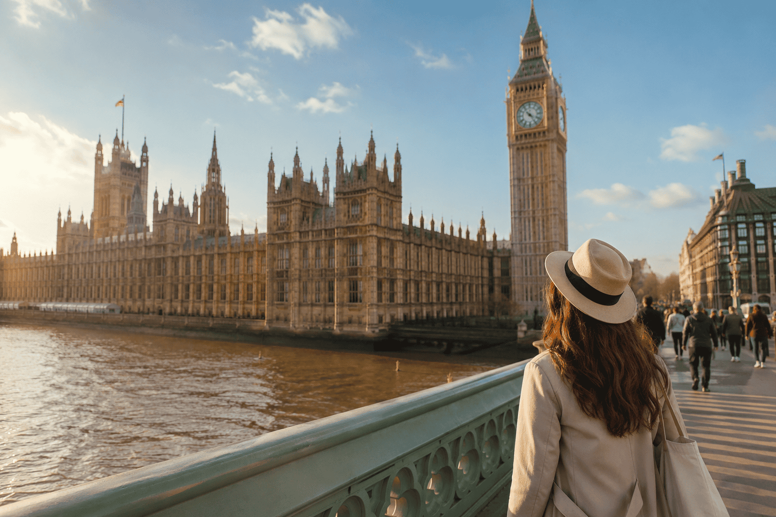 Big Ben and Westminster Bridge for a first time in London travel guide