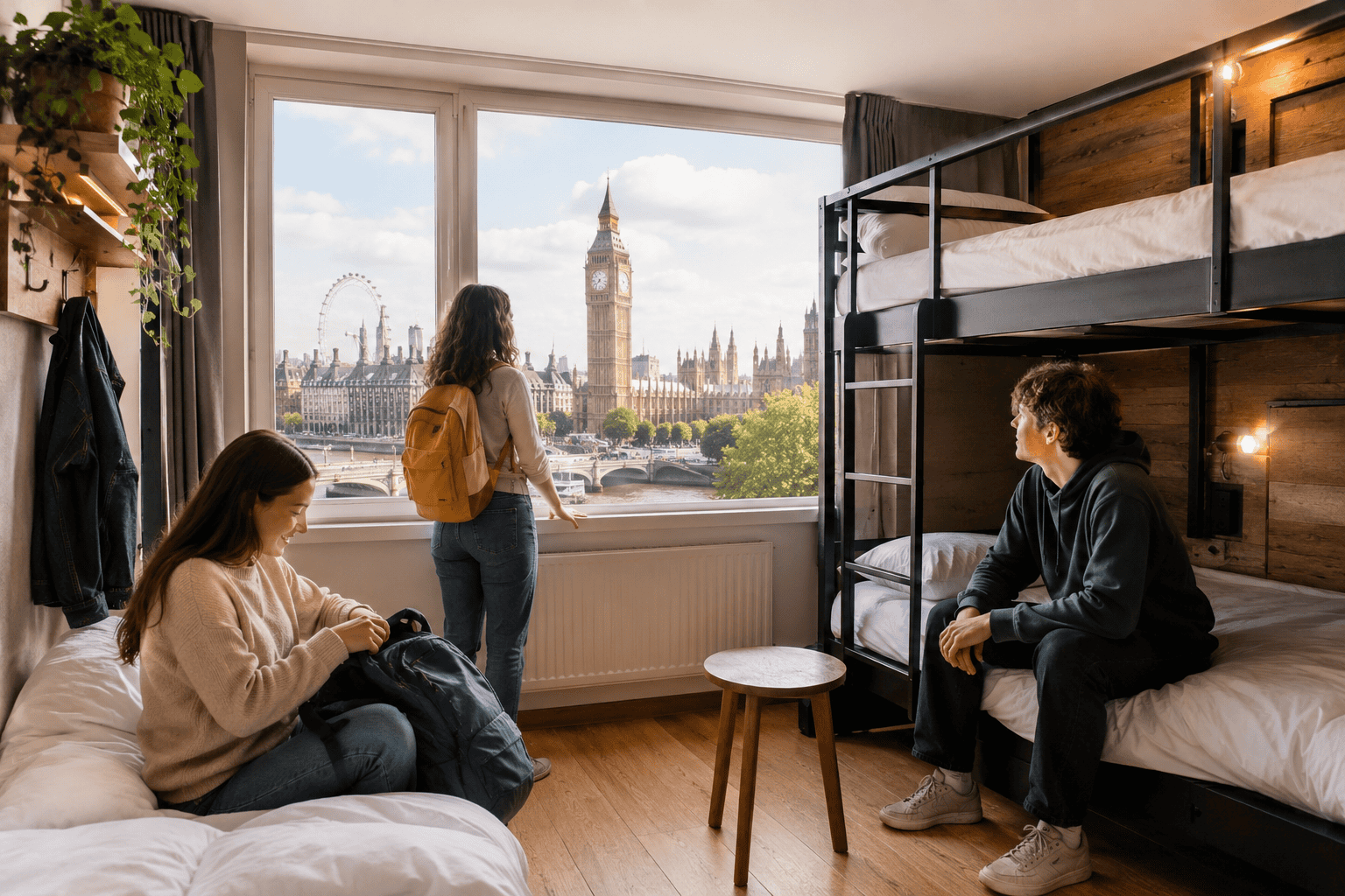 Budget accommodation and hostel room for travellers visiting London on a budget