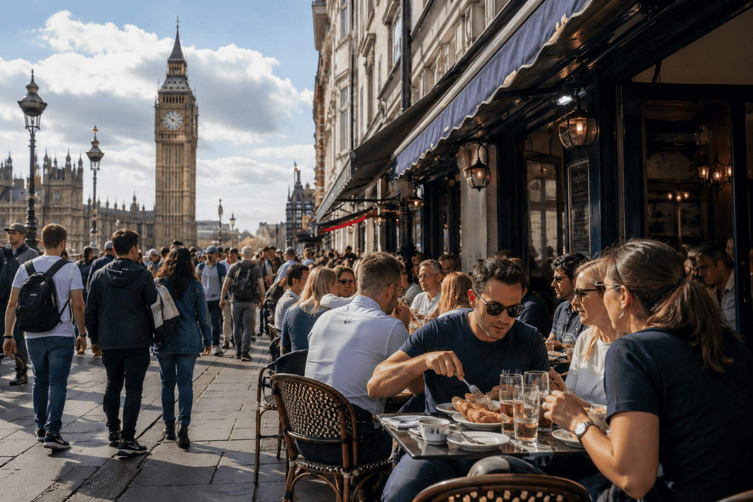 London tourist mistake eating only near major sightseeing hotspots