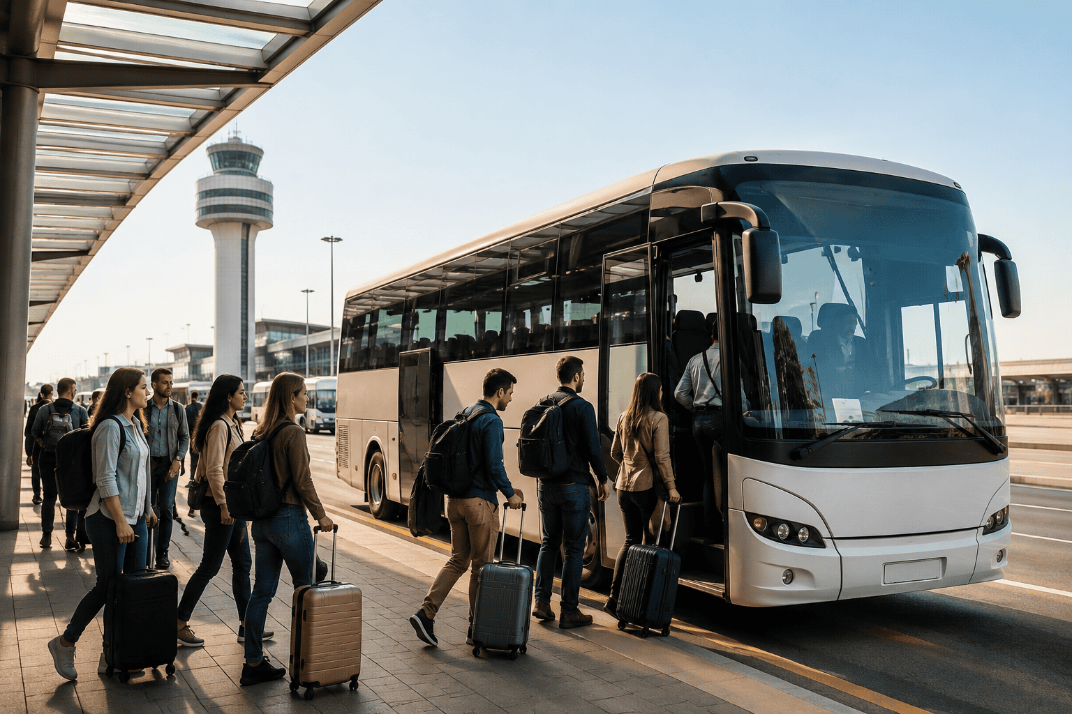 Airport bus from Malpensa or Bergamo to Milan