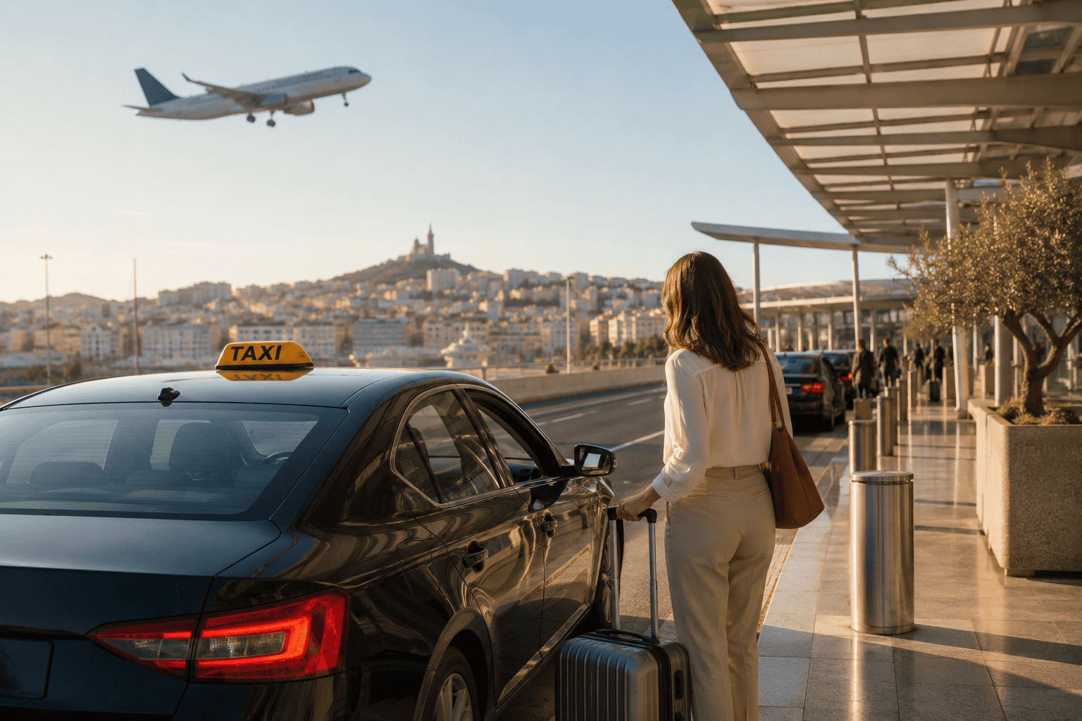 Taxi transfer from Marseille Airport to the city center