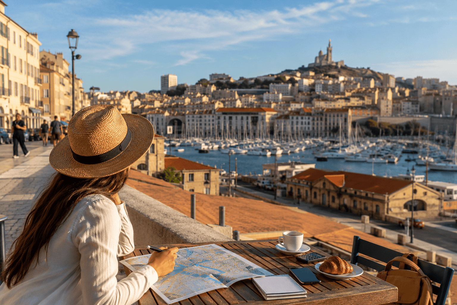 Mediterranean harbor city planning moment in Marseille