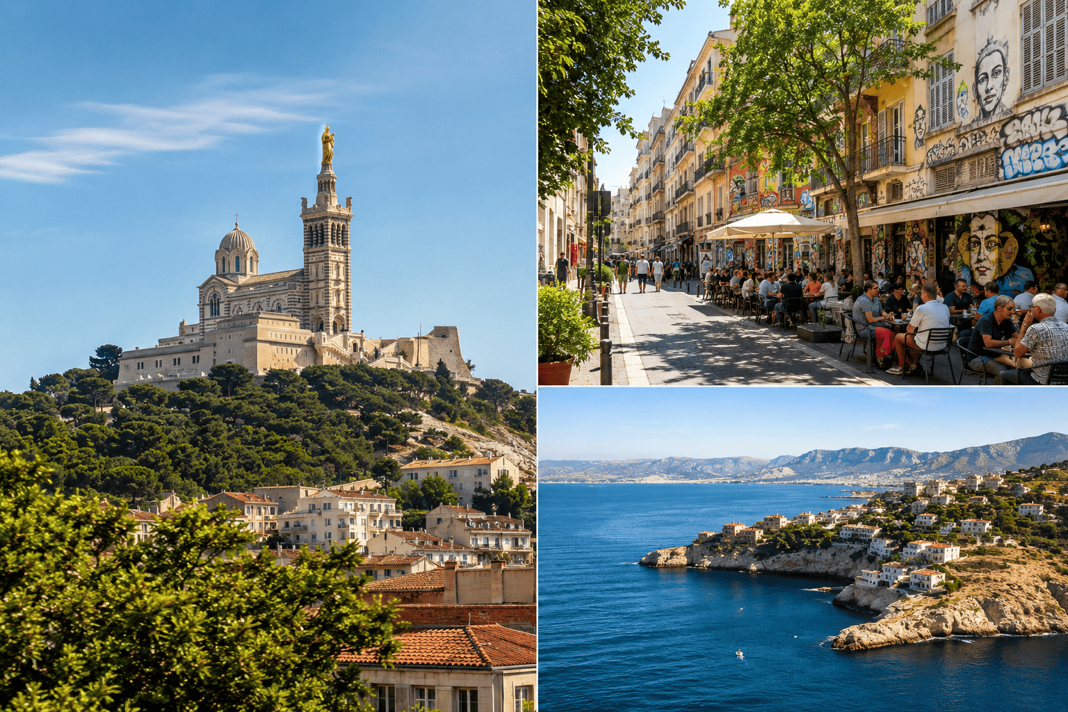 Mediterranean Marseille views for day 3 of a 3 day itinerary