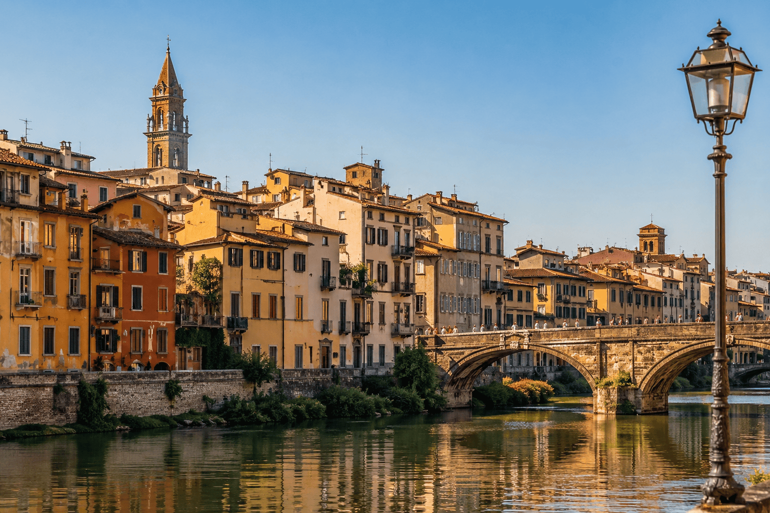 Oltrarno neighborhood in Florence near the Arno River