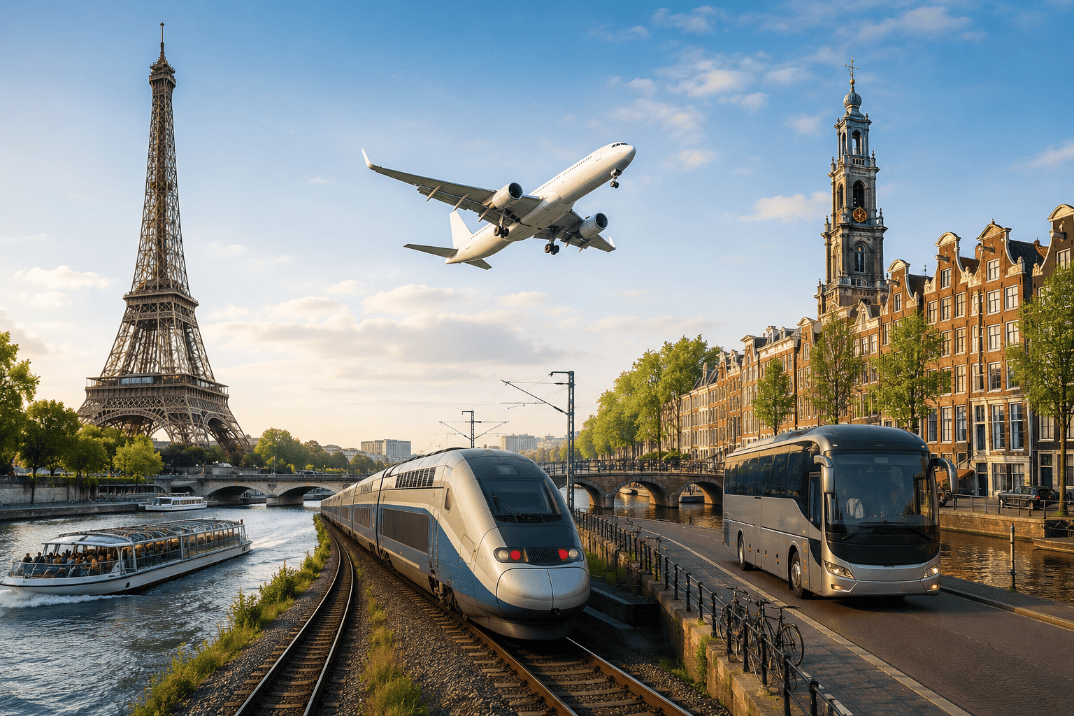 Paris to Amsterdam travel options guide for 2026