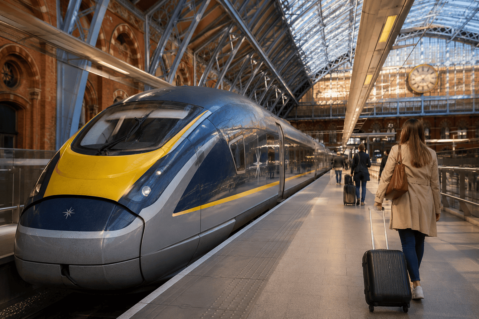 Eurostar train at station