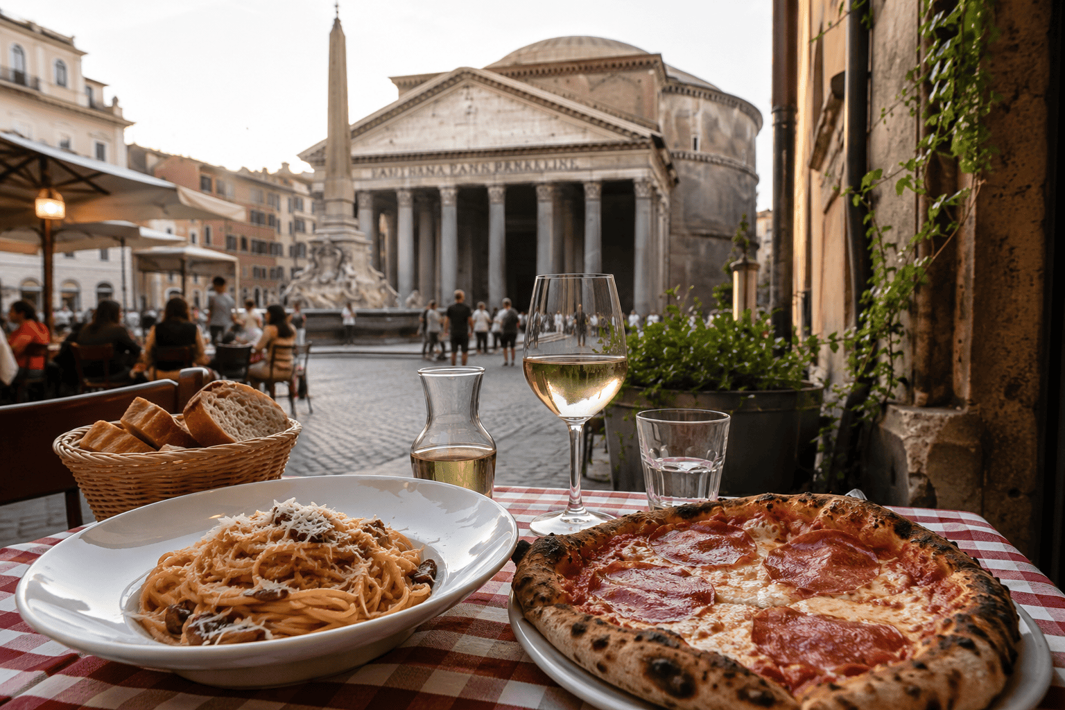 Roman cafe and food budget in Rome