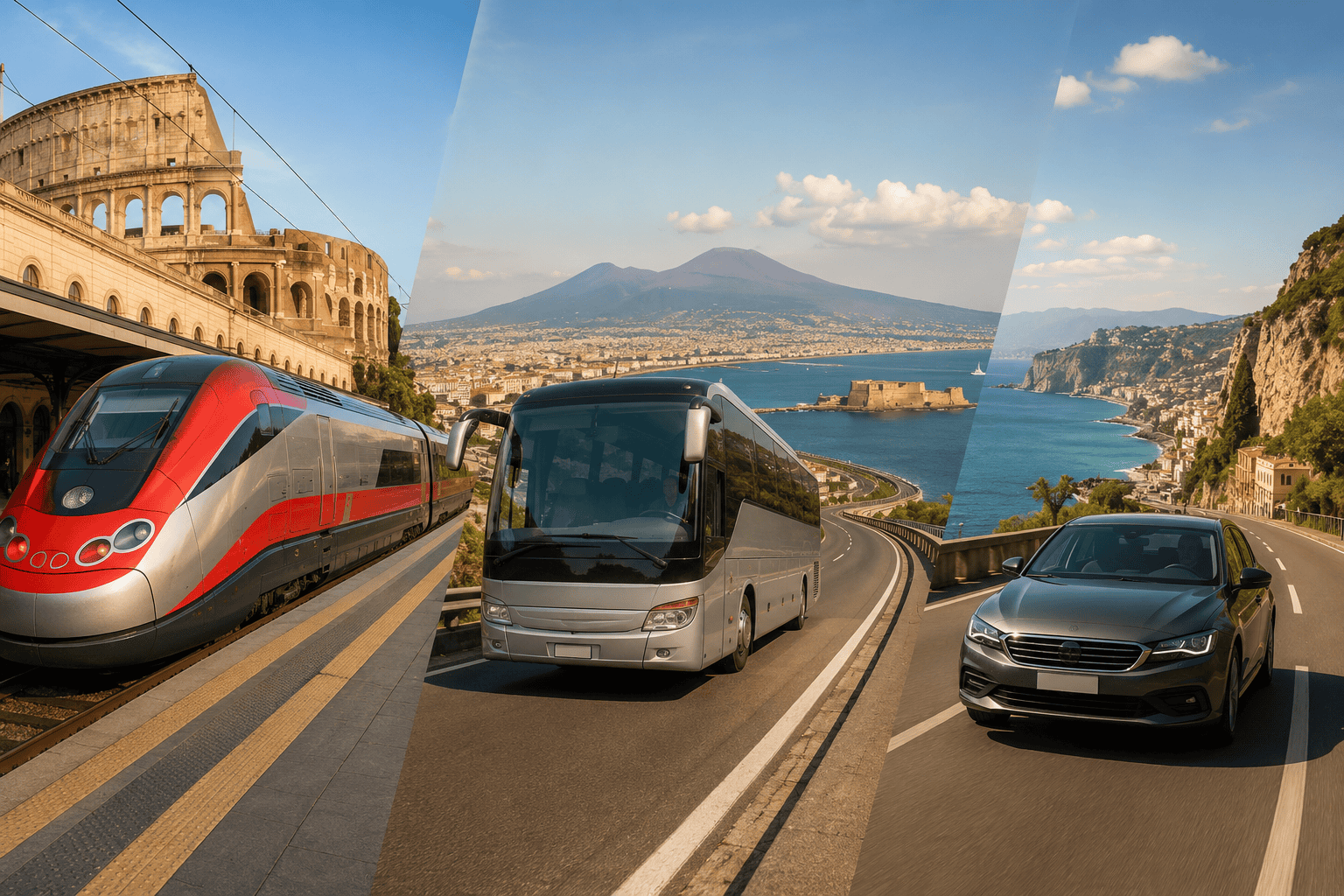 Generated image: Coastal transportation in Italy's heart