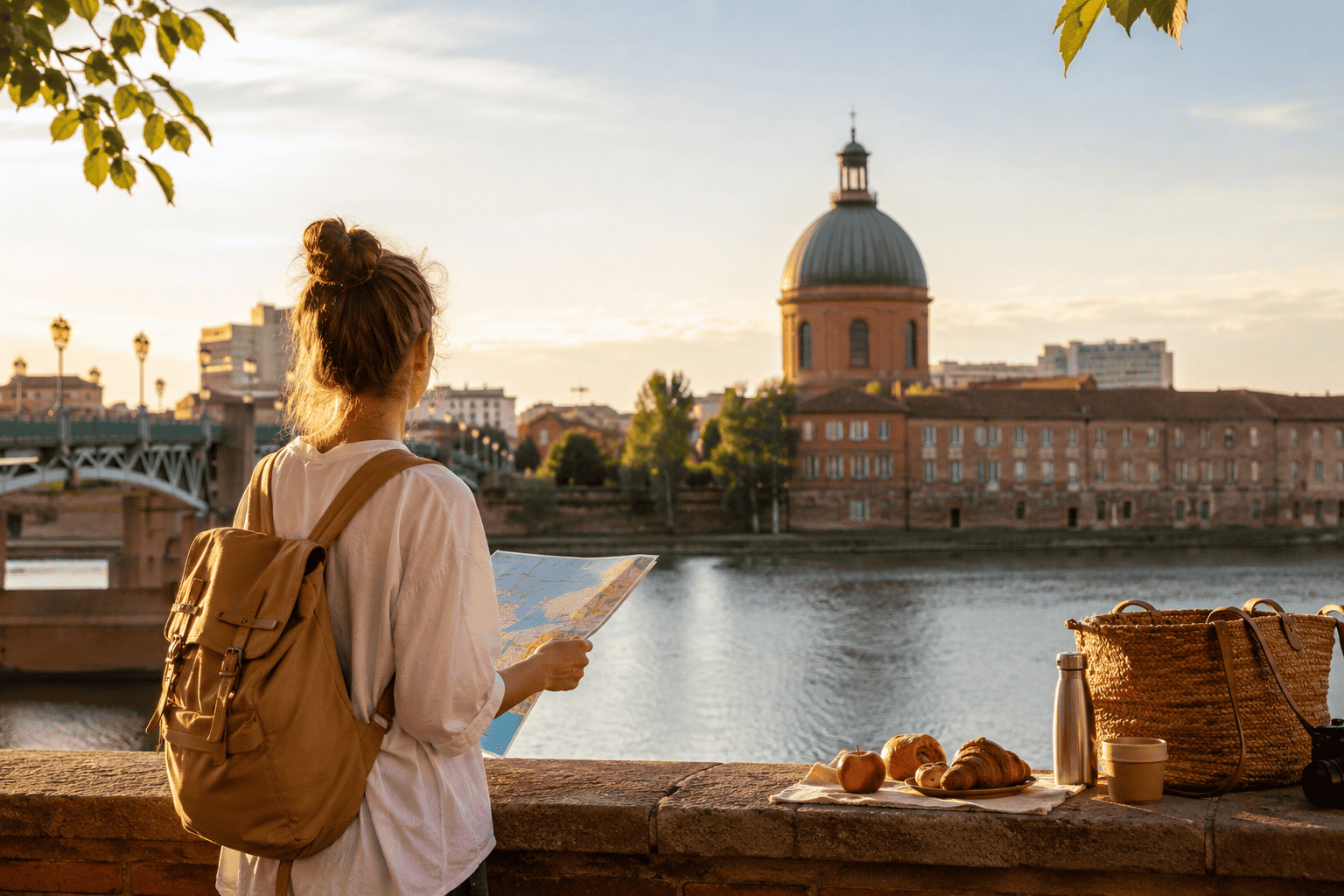 Traveler planning Toulouse save vs splurge decisions by the river