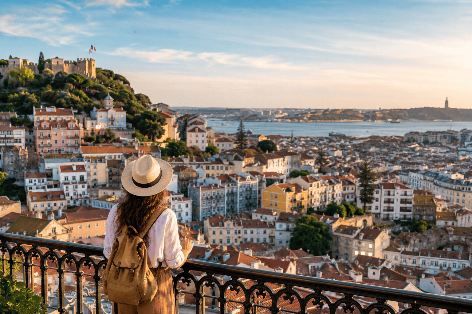 Generated image: Golden hour over the cityscape