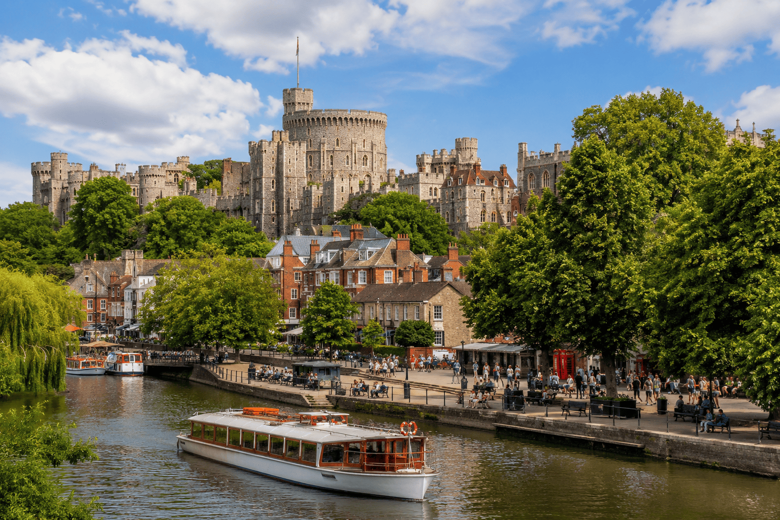 Windsor Castle and riverside scenery on an easy day trip from London