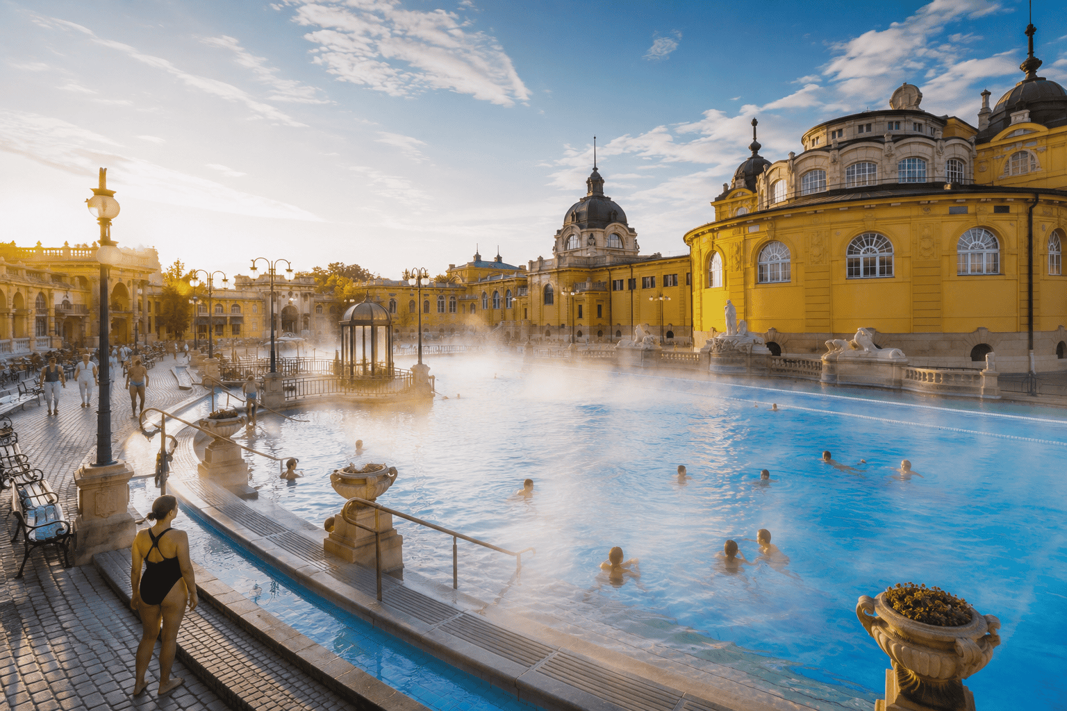 Historic Budapest thermal bath experience