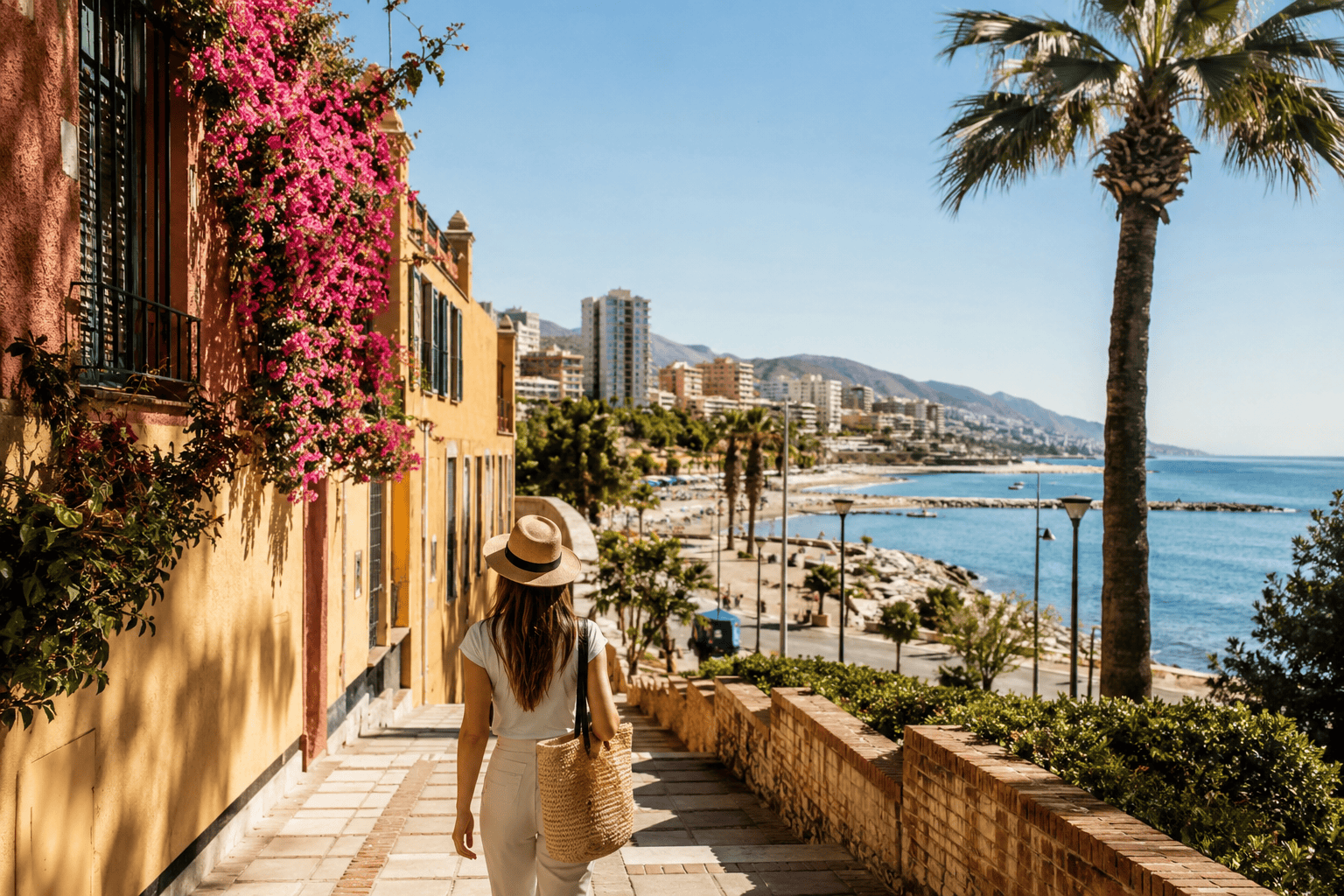 Walking towards the Mediterranean coast
