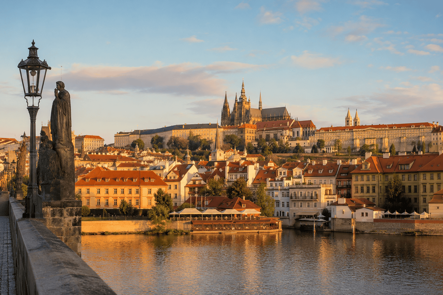 Historic streets and architecture in Prague