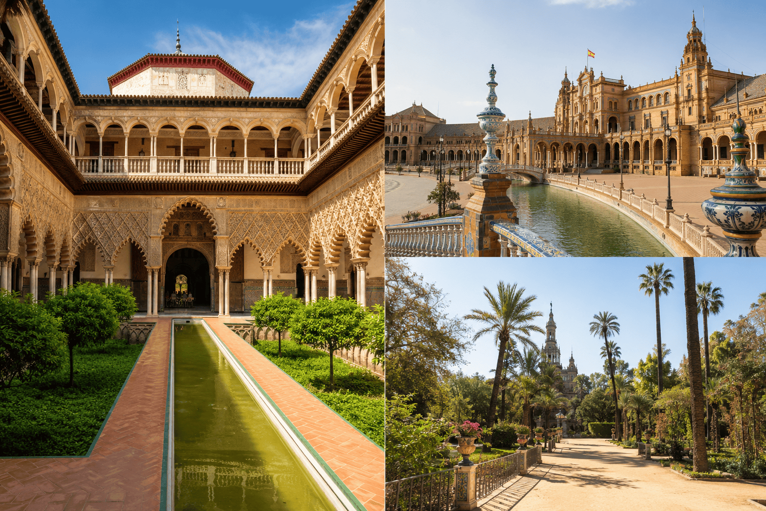 Sunlit Seville: Courtyards, Plazas, Gardens