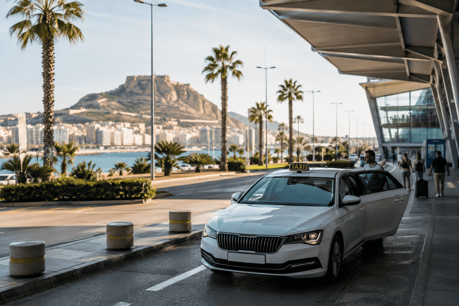Taxi rank outside Alicante Airport
