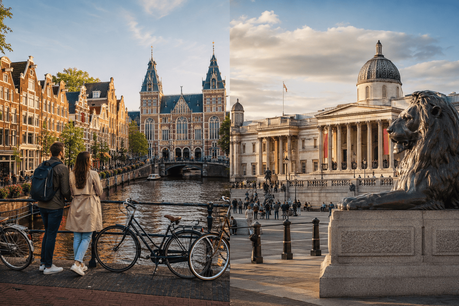 Amsterdam and London cultural attractions comparison