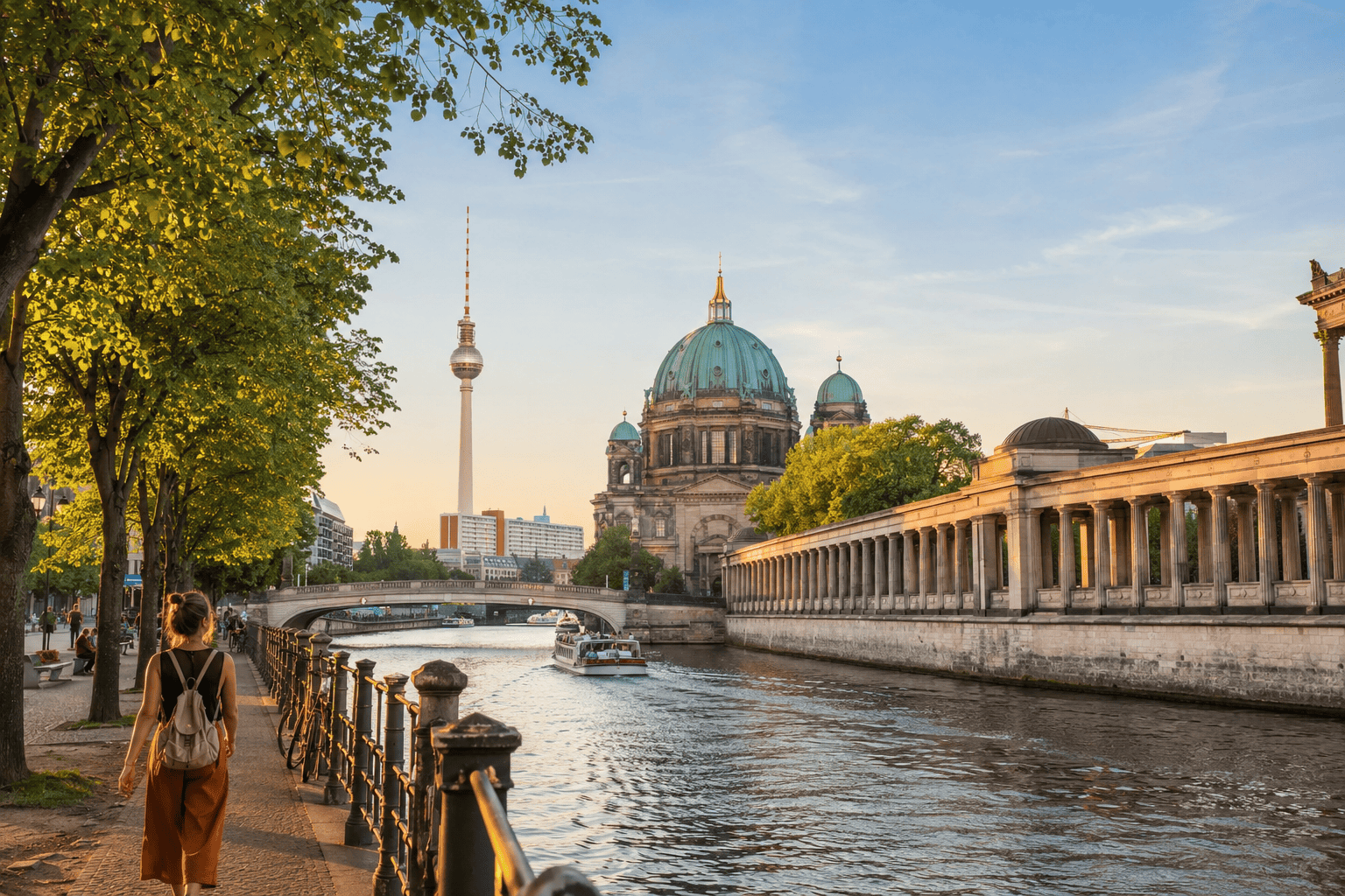 Sunset stroll in Berlin