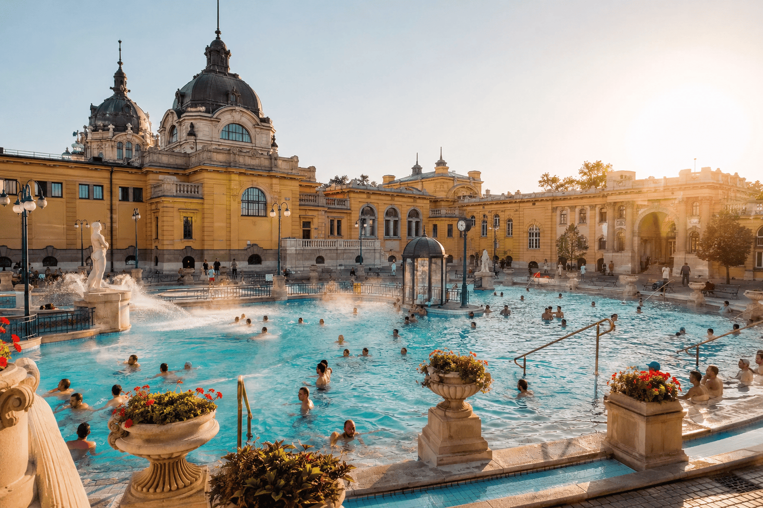 Historic thermal bath in Budapest