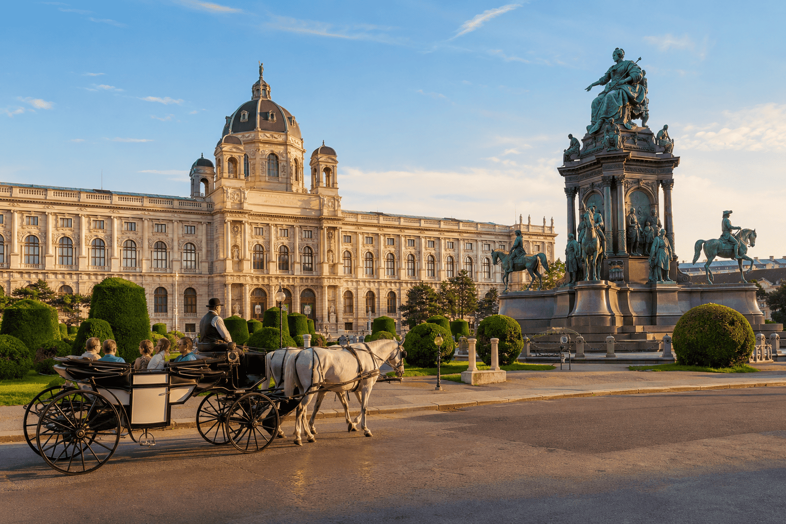 Golden-hour elegance in historic square