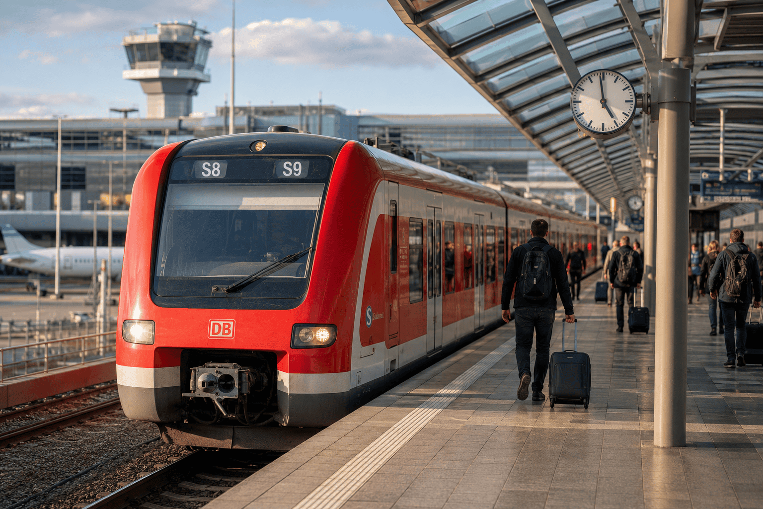 S-Bahn train connection from Frankfurt Airport to the city
