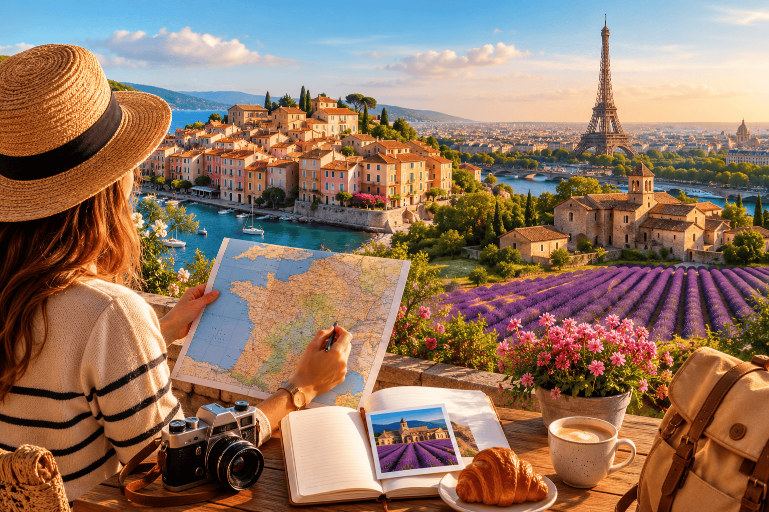 Paysage français pour une escapade hors de Paris