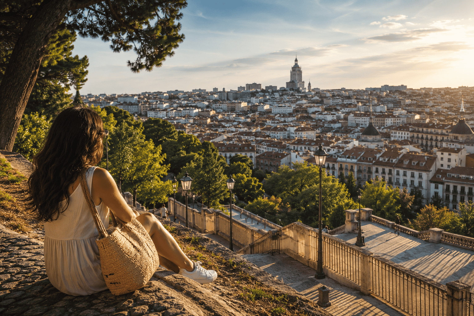 Cityview from a peaceful terrace