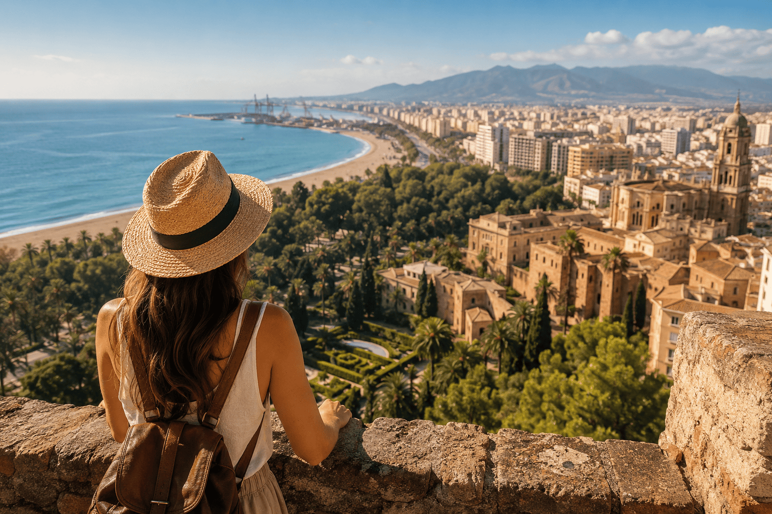 Coastal city views and serene reflections