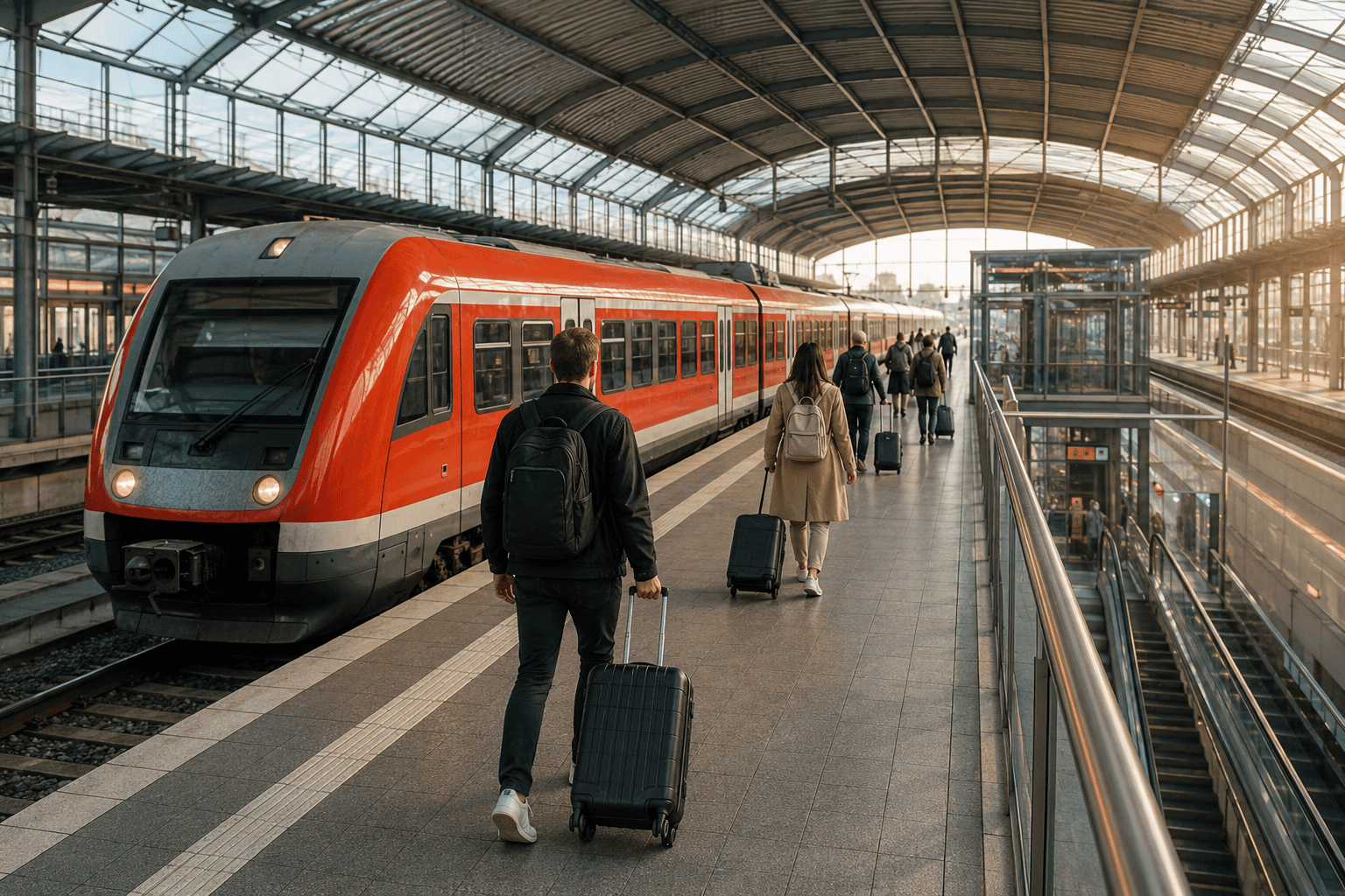 S-Bahn train connecting Munich Airport and the city center