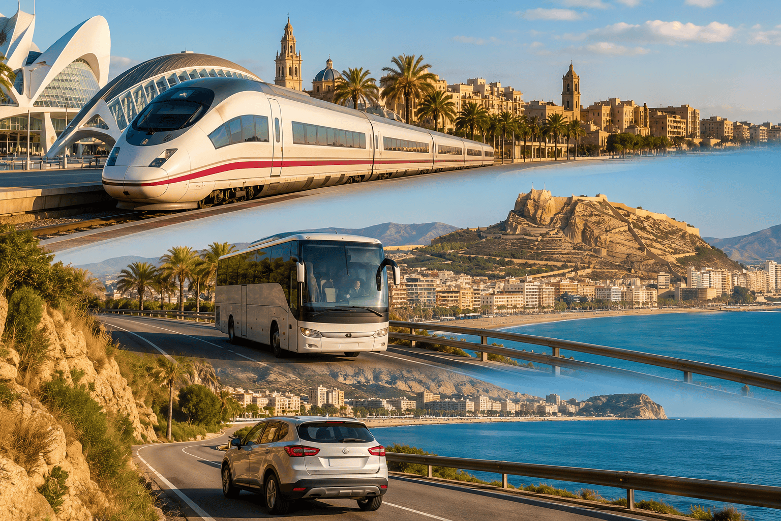 Valencia to Alicante: Train vs Bus vs Car